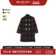 中古Coach蔻驰女B级9新coat风衣外套羊毛外套棕色