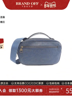 中古LV路易威登男包B级9新Infini Umbrella棋盘格斜挎包BRANDOFF