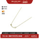 中古Tiffany&Co蒂芙尼女A级95新T smileT型微笑黄金项链金色