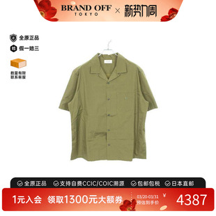 中古Celine赛琳男A级95新tops上衣棉上衣浅褐色