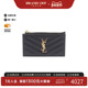 时尚 中古YSL圣罗兰女S级99新card case卡包牛皮零钱包黑色正品