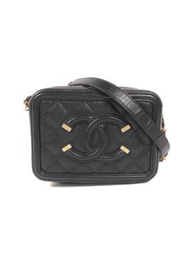 中古Chanel香奈儿女包A级95新Camera Bag相机包牛皮斜挎包黑色