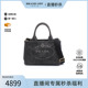 中古Prada普拉达女包A级95新tote bag托特包牛仔布斜挎包黑色