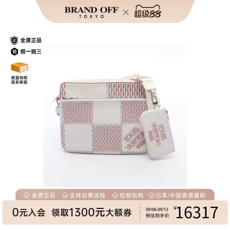 中古LV路易威登斜挎包メンズ牛皮