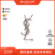 中古YSL圣罗兰女A级95新brooch胸针不锈钢胸针银色