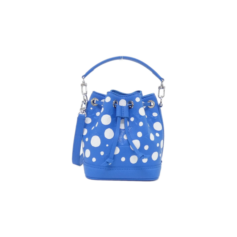 中古LV路易威登女包95新Nano Noe LV X草间弥生水桶包手提斜挎包