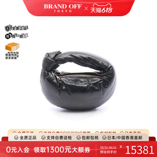 中古Bottega Veneta葆蝶家女包S级99新Handbag手包羊皮手提包黑色