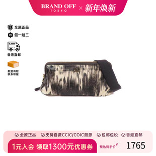中古Moncler盟可睐女包B级9新Shoulder bag肩包帆布斜挎包黑色