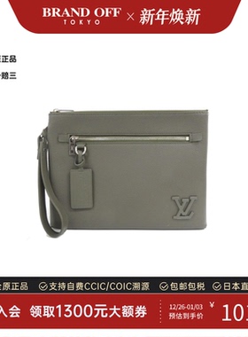 中古LV路易威登男包A级95新Takeoff Pouch手拿包高级感BRANDOFF