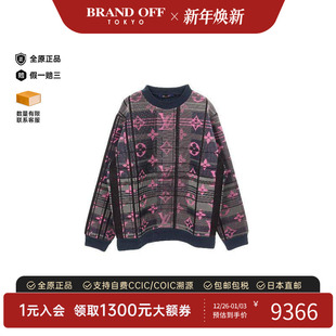 BRANDOFF 时尚 中古LV路易威登男S级99新sweat运动衫 棉上衣灰色正品