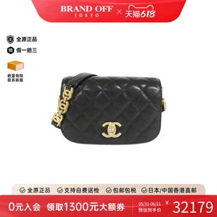 中古CHANEL香奈儿女包A级95新AS3402 Bag小牛皮菱格斜挎包正品