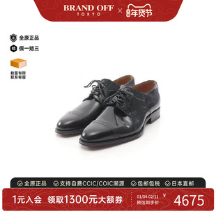 中古Dior迪奥男A级95新Dress shoes晚装鞋牛皮鞋黑色高级BRANDOFF
