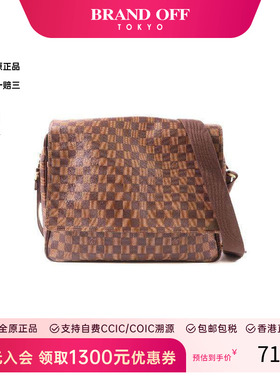 中古LV路易威登男包95新Shoulder bag肩包涂层/防水帆布斜挎包 HK