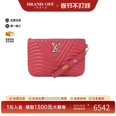 中古LV路易威登女包A级95新New Wave Zip手拿包经典BRANDOFF正品