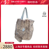 中古「85新」CHANEL 香奈儿 COCO子母托特包灰色兔毛皮托特包