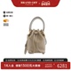 中古FENDI芬迪女包A级95新Mini Mon Tresor水桶包牛皮手提斜挎包