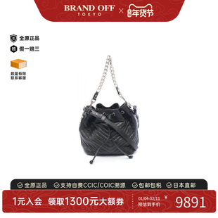 中古YSL圣罗兰女包B级9新bucket bag水桶包牛皮斜挎包黑色正品