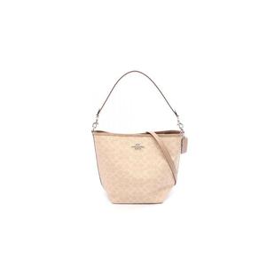 中古Coach蔻驰女包A级95新bucket水桶包涂层 防水帆布单肩包