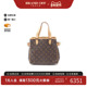 中古LV路易威登女包B级9新handbag手提包涂层 防水帆布手提包棕色