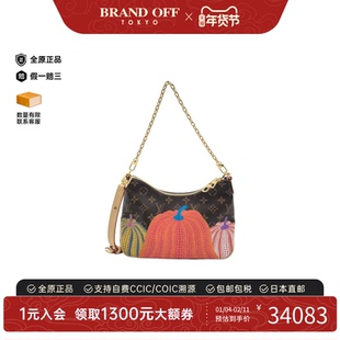 中古LV路易威登女包A级95新Boulogne草间弥生老花链条斜挎包正品