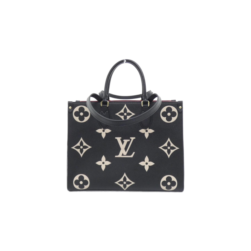 中古LV路易威登女包A级95新 On-the-Go老花单肩包经典BRANDOFF