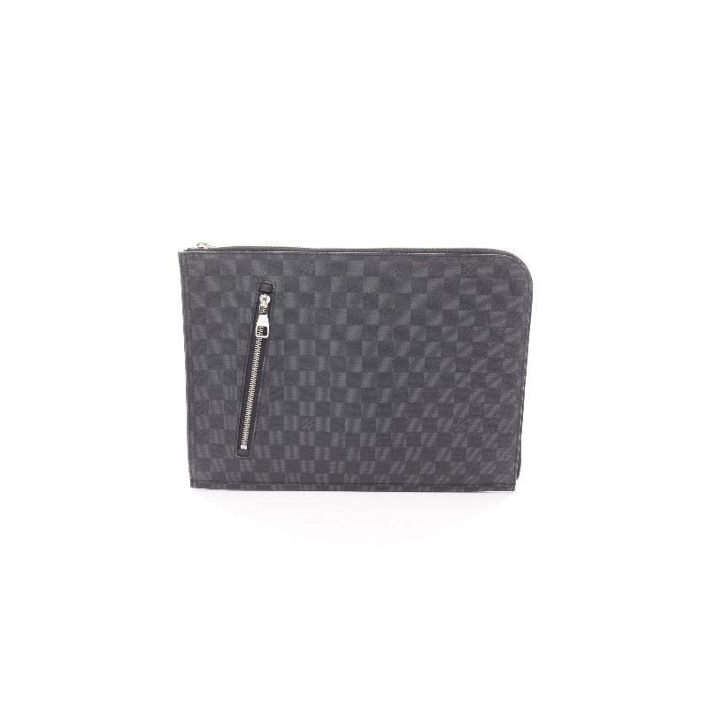 中古LV路易威登男包A级95新Posh Documentary涂层/防水帆布手拿包