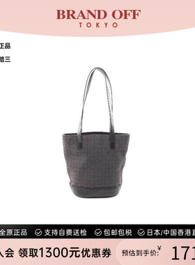 中古Celine赛琳女包B级9新tote bag托特包帆布托特包黑色BRANDOFF