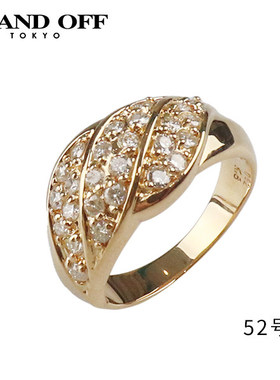 中古日本进口商品群镶钻石戒指