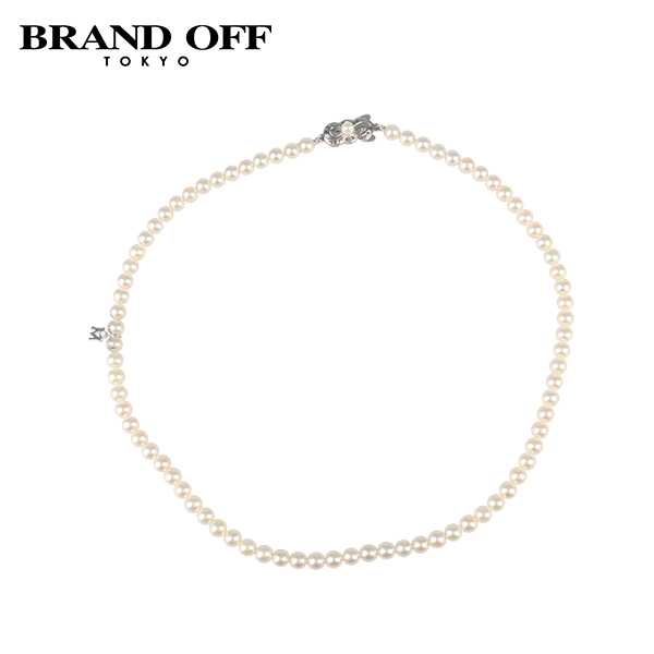 中古「95新」MIKIMOTO(御木本)M标海水珍珠串珠项链925 42cm