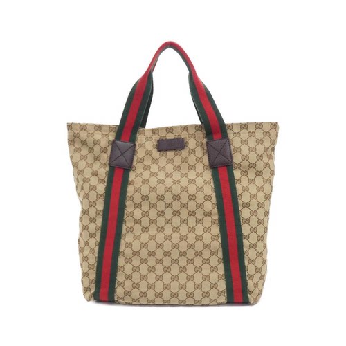 中古GUCCI古驰帆布手提女包