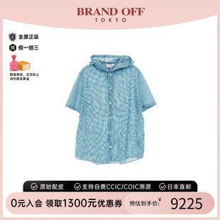 棉上衣绿色高级BRANDOFF 中古Hermes爱马仕男S级99新Parker连帽衫