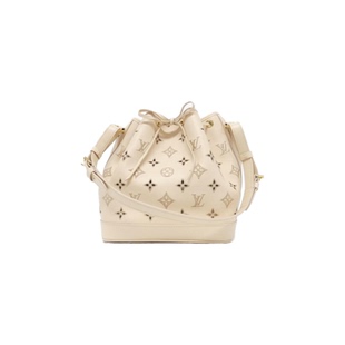 中古LV女包A级95新LV Broderie Anglaise Petit Noé水桶包单肩包