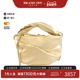中古Jimmy Choo周仰杰女包A级95新Bonnie金色皮革手提斜挎包正品