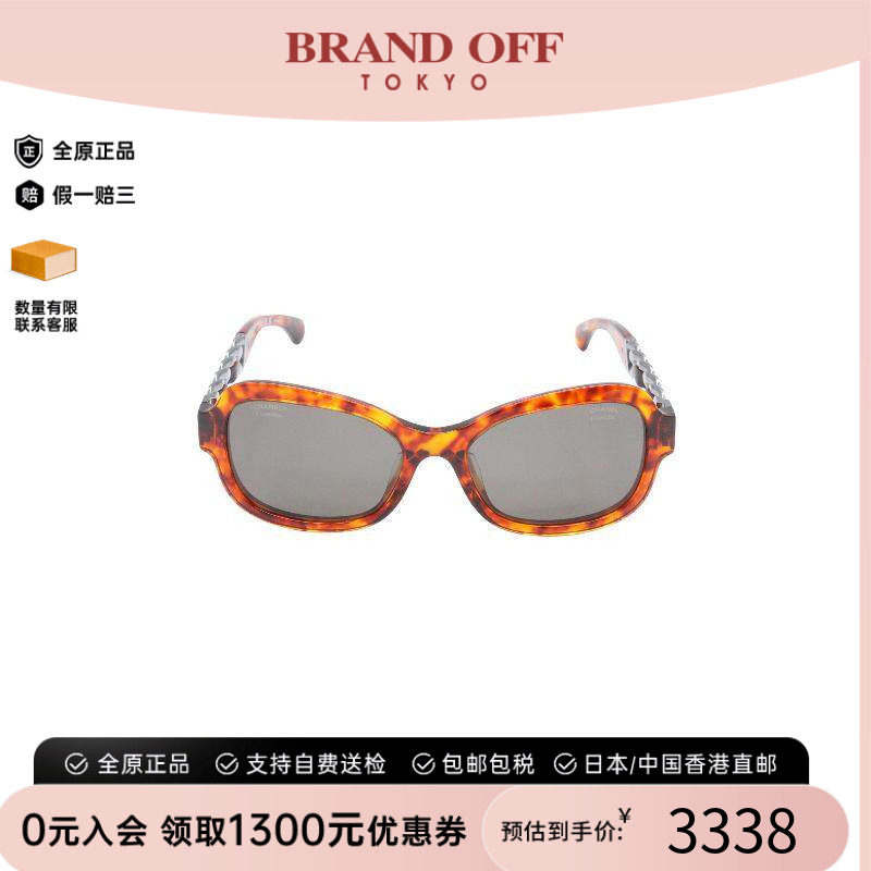 中古二奢Chanel香奈儿女99新sunglasses墨镜树脂/亚克力其他棕色