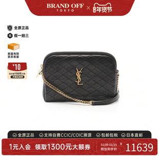 中古YSL圣罗兰女包S级99新Shoulder bag肩包牛皮斜挎包黑色正品