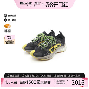 中古Gucci古驰男B级9新sneakers运动鞋尼龙鞋黑色