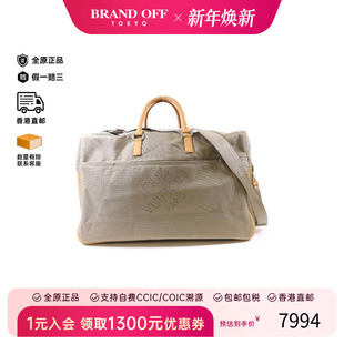 中古LV路易威登男包A级95新shoulder bag斜挎包帆布斜挎包灰色