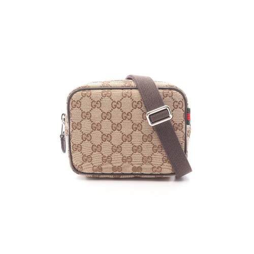 中古Gucci古驰斜挎包メンズ帆布