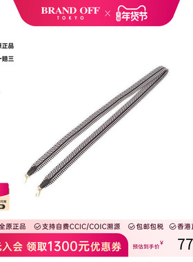 中古Hermes爱马仕女S级99新strap带子帆布其他黑色正品BRANDOFF