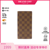 中古LV路易威登男B级9新long wallet长钱包PVC长钱包HK全原正品