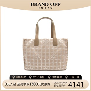 中古CHANEL香奈儿女A级95新New ToteMM托特包单肩包 Line Travel