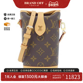 中古LV路易威登女包A级95新 Fold Pouch老花斜挎包BRANDOFF
