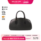 中古LV路易威登女包A级95新Handbag手包牛皮手提包黑色BRANDOFF