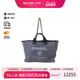 中古Chanel香奈儿女包B级9新Deauville Tote沙滩包帆布斜挎包蓝色