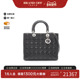 中古Dior迪奥女包A级95新Lady Dior戴妃包羊皮手提包黑色