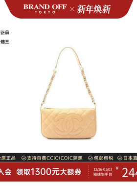 中古Chanel香奈儿女包A级95新Accessory pouch手包牛皮单肩包正品