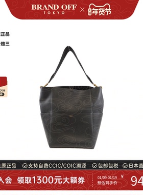 中古CELINE赛琳女包B级9新Sangle Bucket Bag小牛皮单肩包