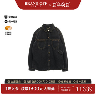 中古LV路易威登男A级95新Denim Jacket牛仔外套棉外套黑色正品