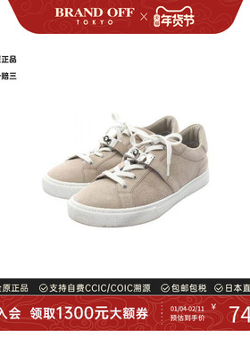 中古Hermes爱马仕男A级95新sneakers运动鞋翻毛皮 / 绒面革鞋灰色