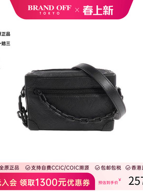 中古LV路易威登男包A级95新Soft Trunk盒子牛皮斜挎包黑色